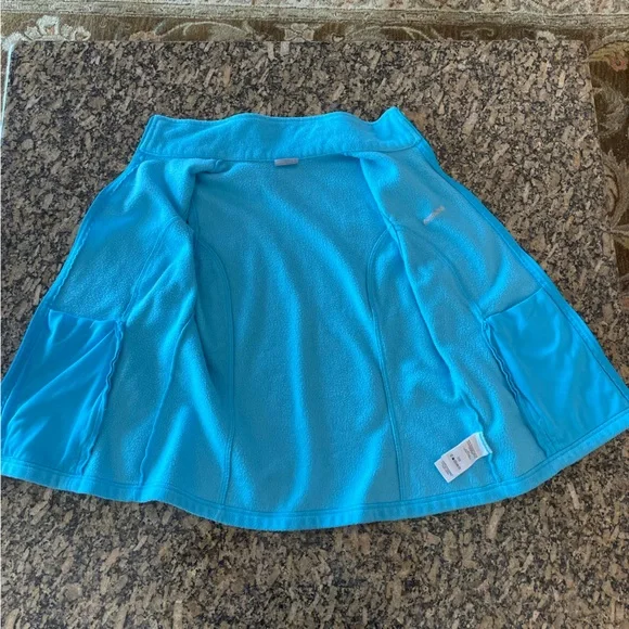 Columbia Fleece Vest Size Women’s XL Blue Turquoise Jacket - Picture 5 of 5